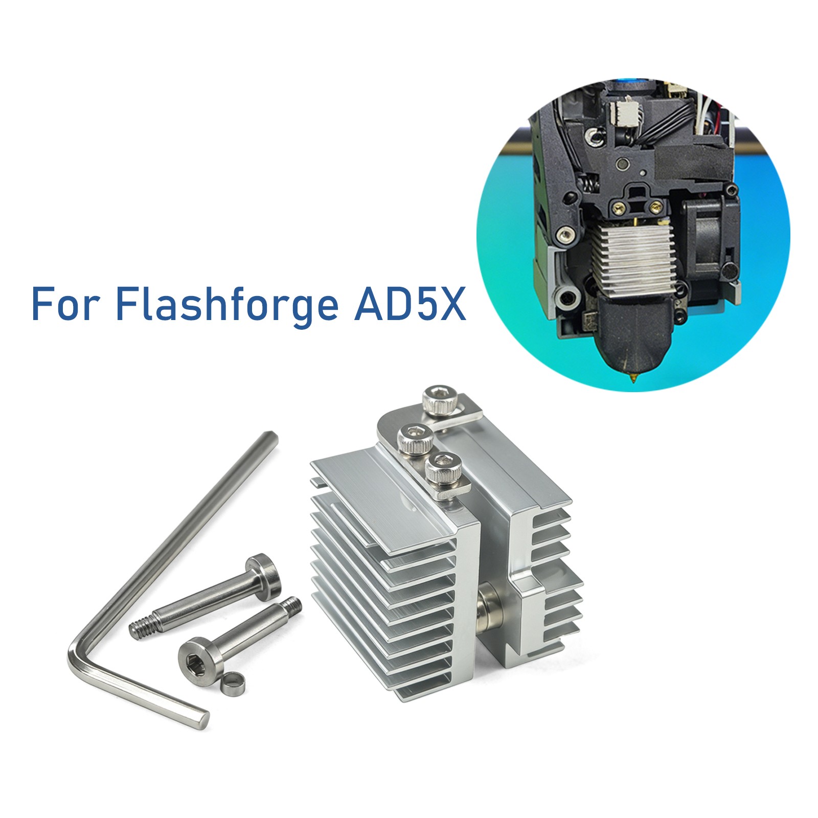 アトミックページ For Flashforge AD5X Hotend Heat Sink Radiator 3D Printer