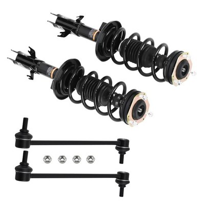 Front Complete Struts Sway Bar End Link Kit For 2011 2012 2013 Ford Fiesta 1.6L
