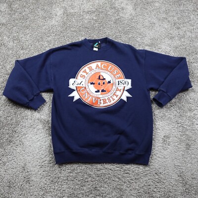 Vintage Syracuse Orange Sweatshirt Mens Large Logo Athletic Graphic 90s  