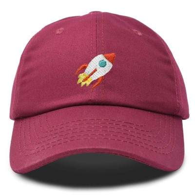 DALIX Rocket Hat Space Dad Caps Embroidered Custom Cap Cotton Hats NASA