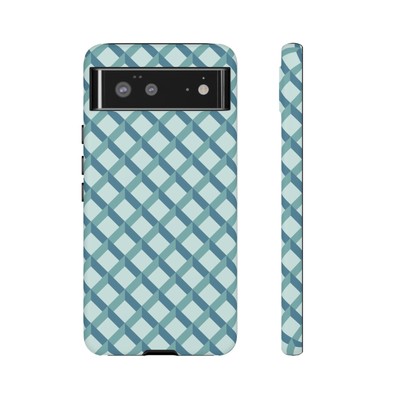 Phone Cover 3D Geometric Pattern iPhone Tough Case 15 14 13 12 XR Pixel 8 6 Pro
