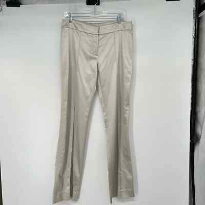 NWT St John Evening Trouser Dress Pants Womens Sz 10 Platinum 