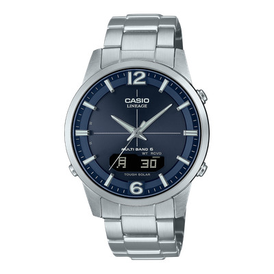 CASIO Funkuhr Edelstahl, Solar, Multi Band 6, Saphirglas, LCW-M170D-2AER