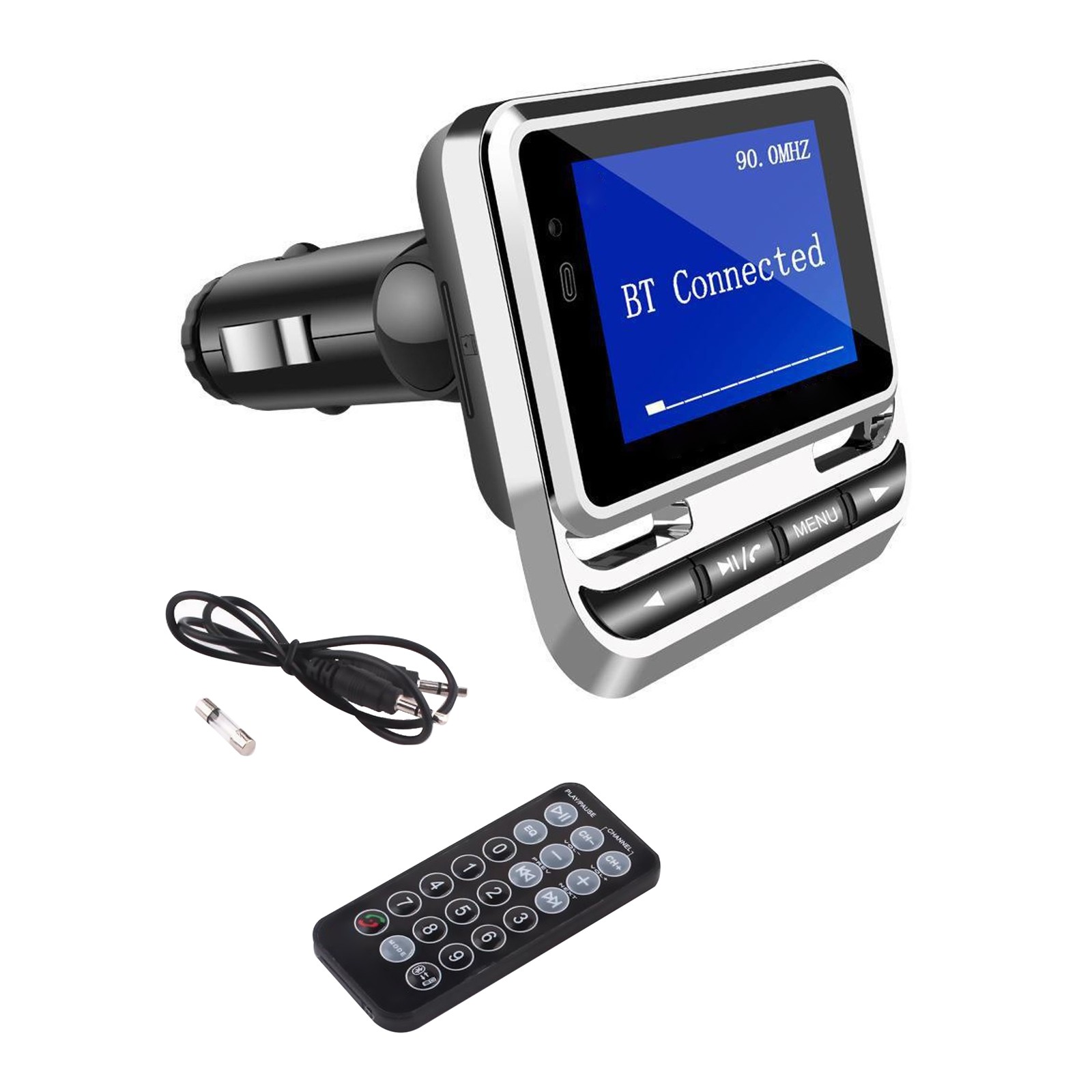 Car Bluetooth FM Radio Transmitter Part Cigarette Lighter Radio Music  Adapter