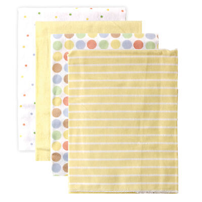 Luvable Friends Baby Cotton Flannel Receiving Blankets, Yell