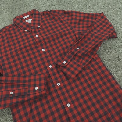 J. Crew Shirt Mens Extra Small Slim Fit Thomas Mason Buffalo Lumber Jack Plaid
