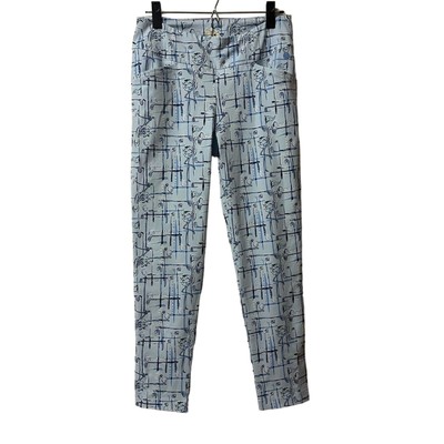 Lilly Pulitzer Luxletic Corso Golf Pants UPF 50+ Size 6 Crew Blue Talk Birdy Me