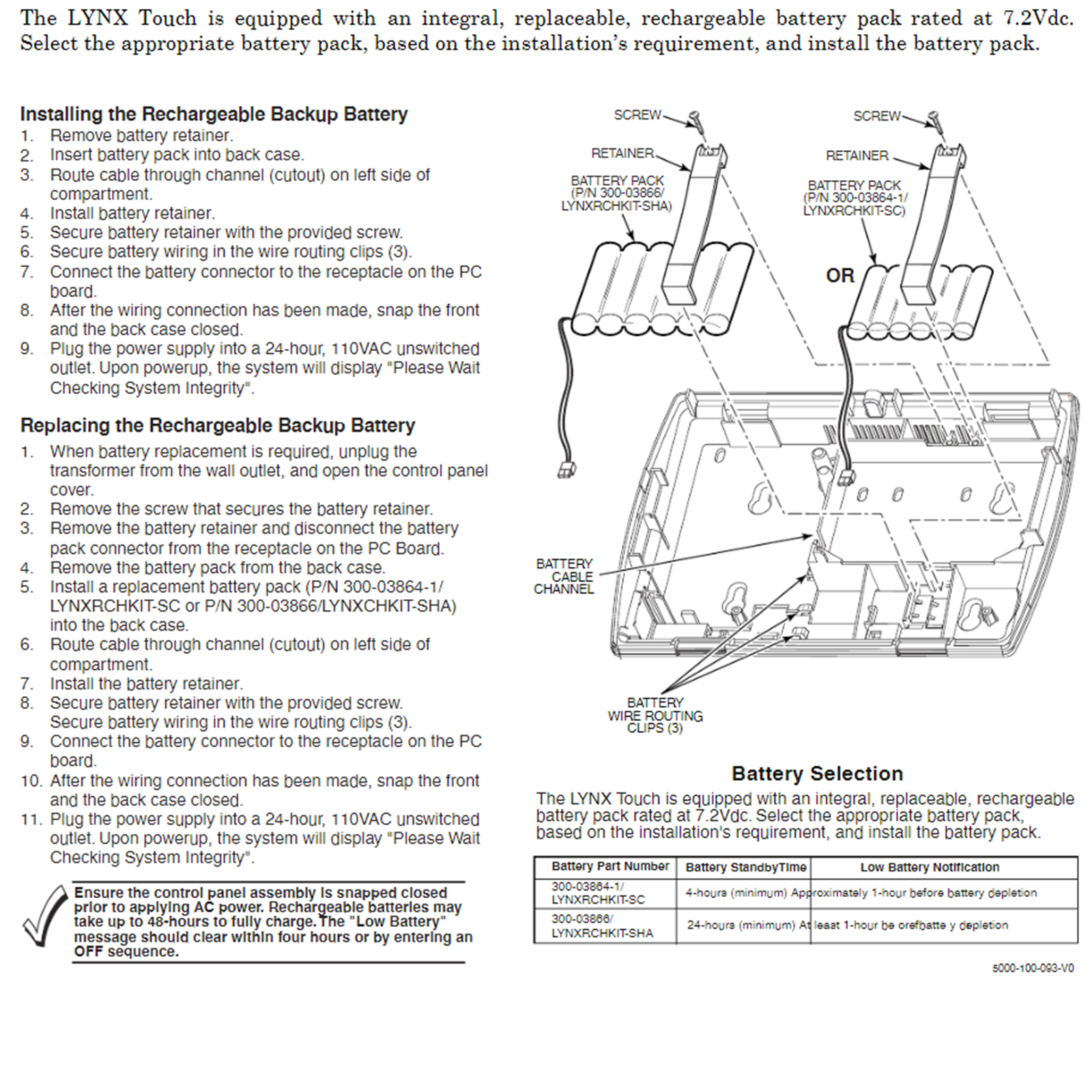 Kastar NiMH Battery 3700mAh for Honeywell Lyric Keypad LCP500-L Controller Panel