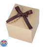 Brown Gift Boxes with Ribbon – 4x4x4