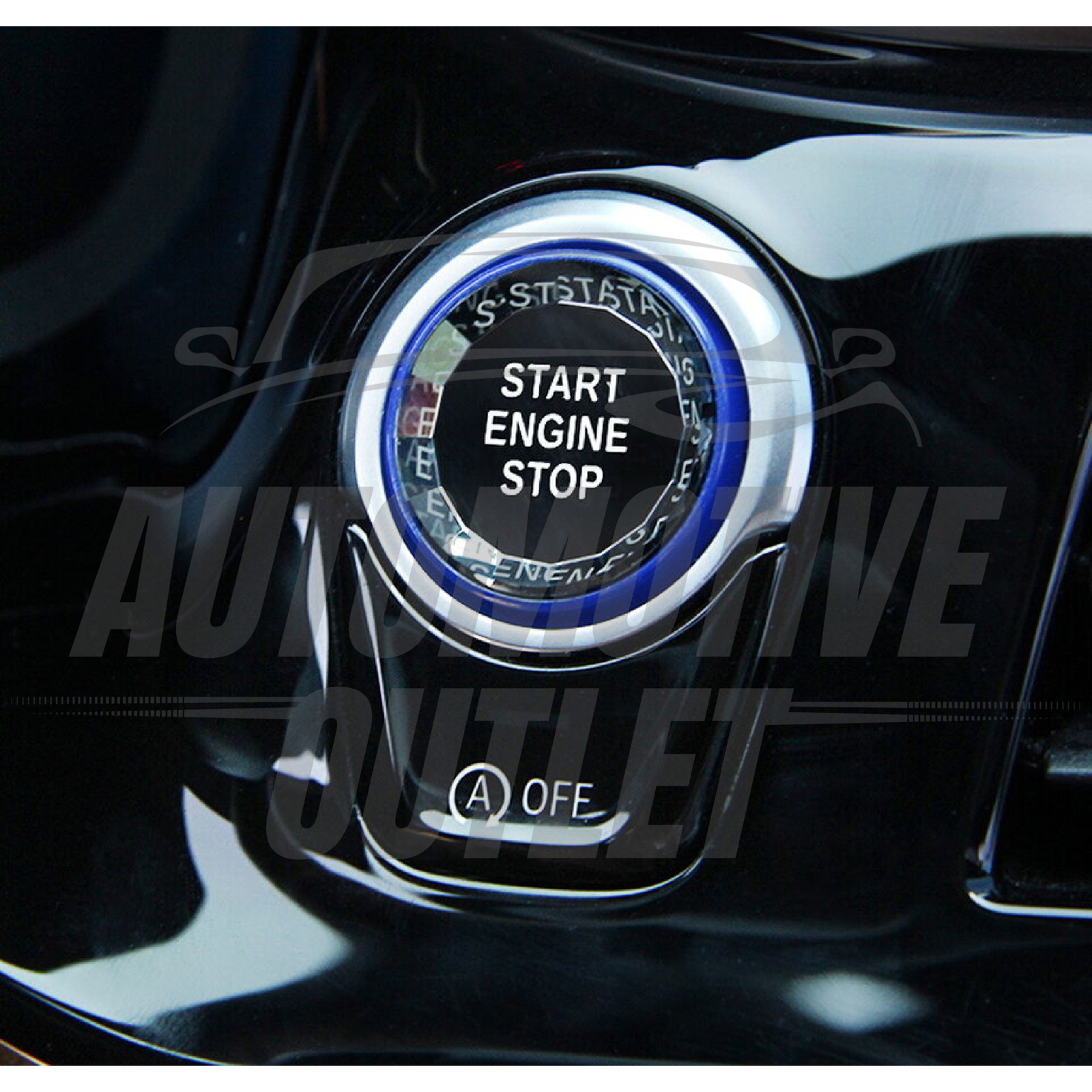 CRYSTAL START STOP BUTTON COVER BLUE WITHOUT OFF FOR BMW 1 3 4 5 6 7 X F SERIES 14