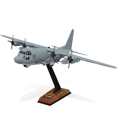 Unassembled 1/100 Lockheed AC-130U Ghost Aerial Gunship Aircraft Paper Model