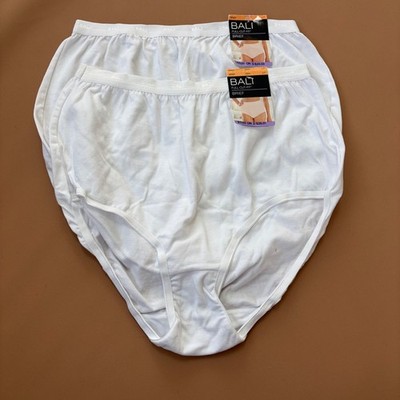 Set of 2 Bali Full Cut Fit Brief Panty White L7 2324 Women's U...