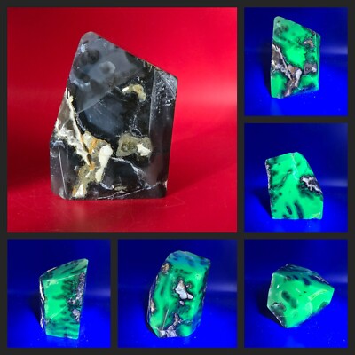 UV Fluorescent Volcano Agate Freeform Specimen Crystal Quartz Healing 1+LB