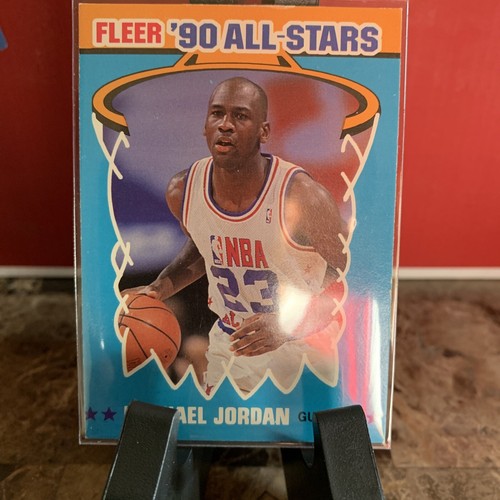 1990 FLEER BASKETBALL #5 of 12 - MICHAEL JORDAN all-star