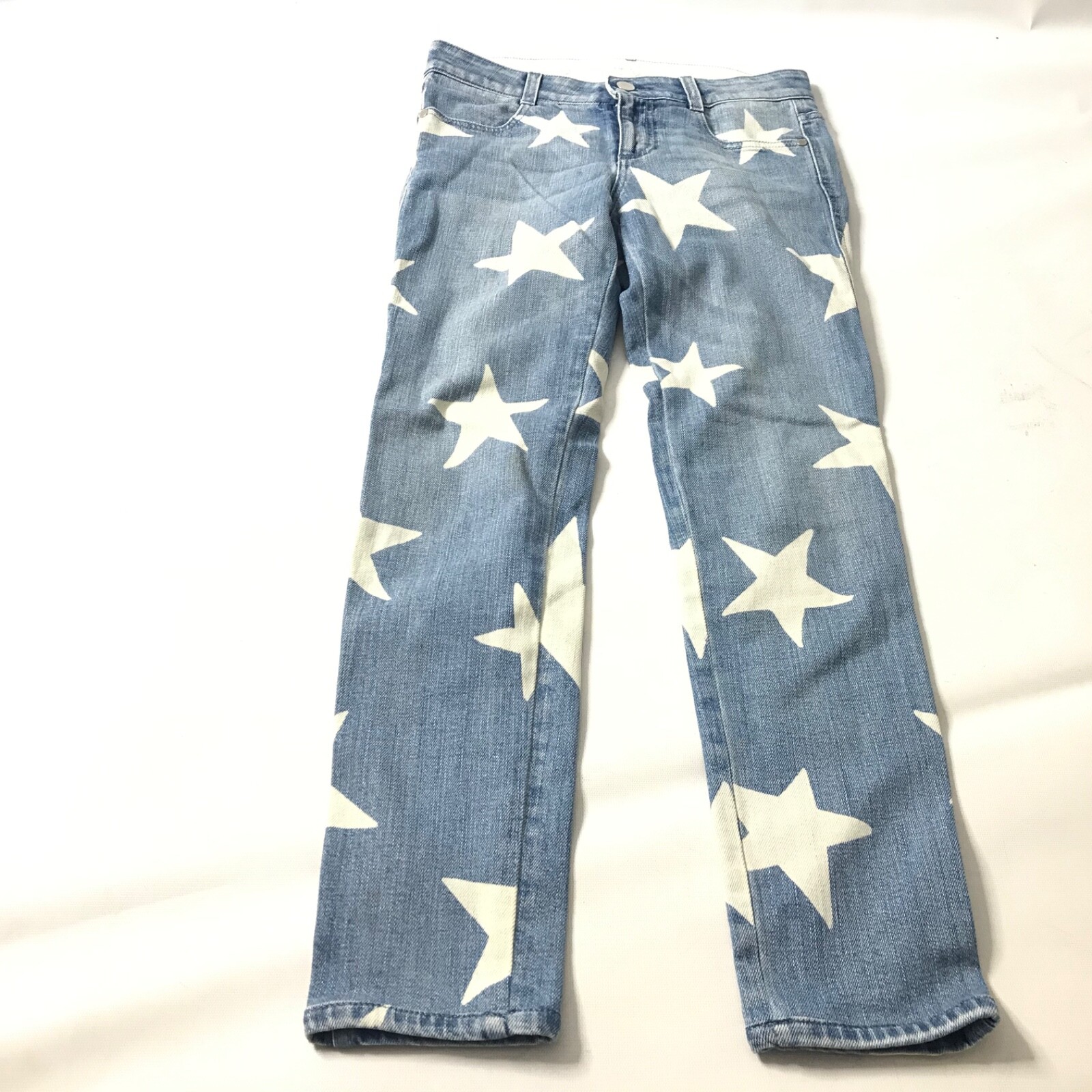Stella McCartney Star Print Blue Jeans Straight leg Italy Stella McCartney Star Print Blue Jeans Straight leg Italy