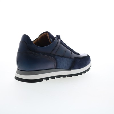 BRUNO MAGLI BRUNO MAGLI GALLO BM3GALN0 MENS BLUE LEATHER LIFESTYLE SNEAKERS SHOES