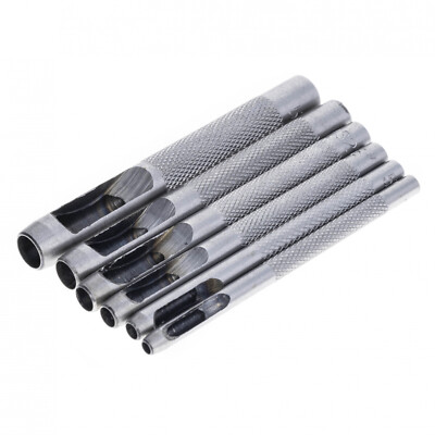6pc Universal Tool Heavy Duty Leather Hollow Punch Set