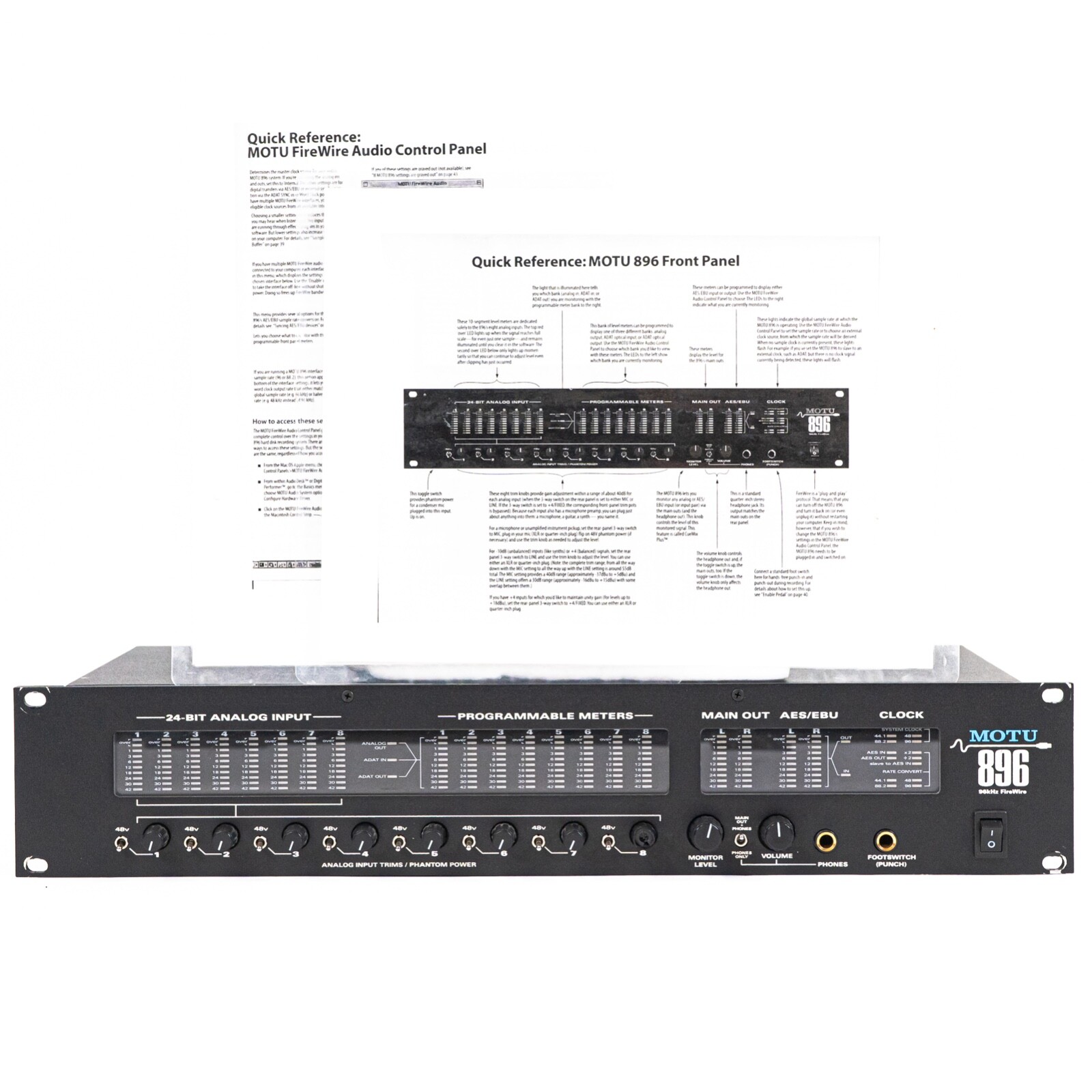 MOTU 896 mk3 Firewire オーディオインターフェース Amazon.co.jp: MOTU 896mk3 Hybrid 28イン30アウト Firewire