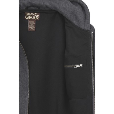 Gravel Gear Hooded Thermal-Lined SweatshirtHeather Gray, M