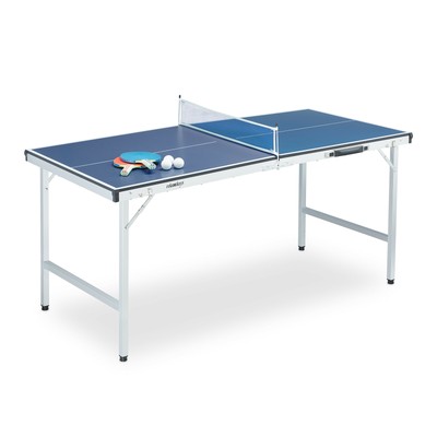 tafeltennistafel indoor - pingpongtafel inklapbaar - tafeltennis set - blauw
