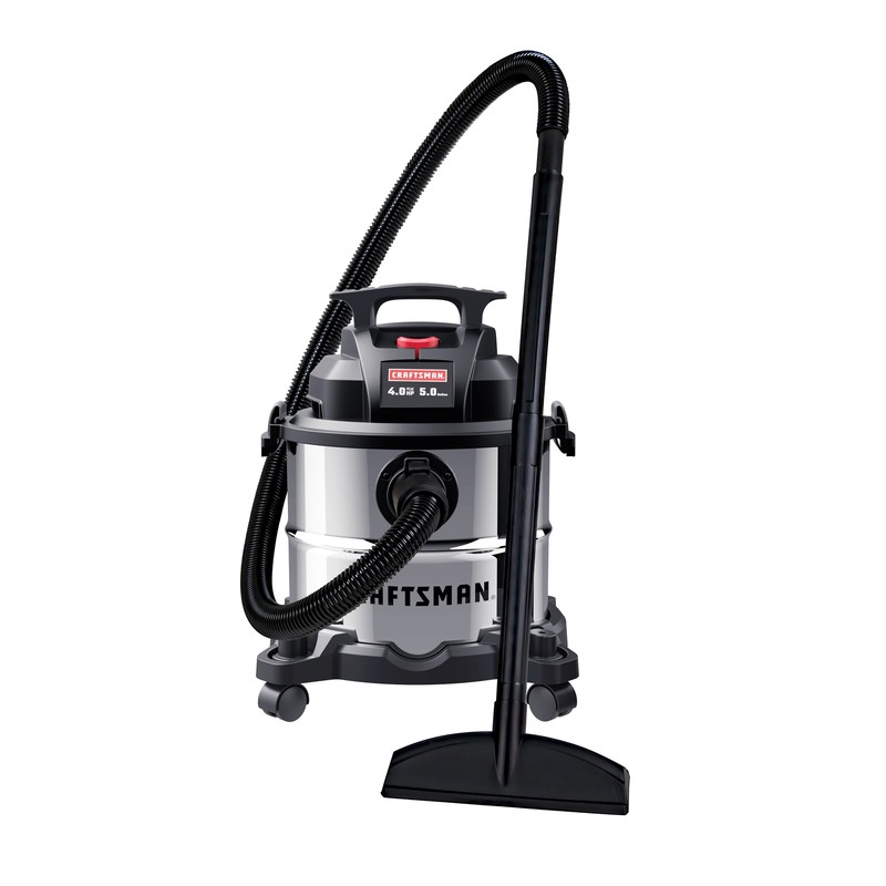 Shop Vacuum Wet/Dry 5-Gallons 4-HP Corded with Accessories I