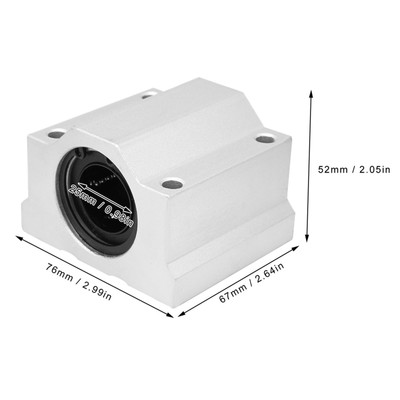 SC25UU 25mm Aluminum Linear Motion Ball Bearing Slide Block CNC Linear Unit❀