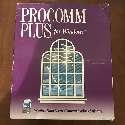 ProComm Plus for Windows Intuitive Data and Fax Communication Software