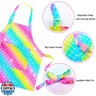 PASHOP 2 Pack Kids Apron Rainbow Mermaid Aprons With Pockets for Children Girls Boys Toddler Apron for Painting Cooking Baking