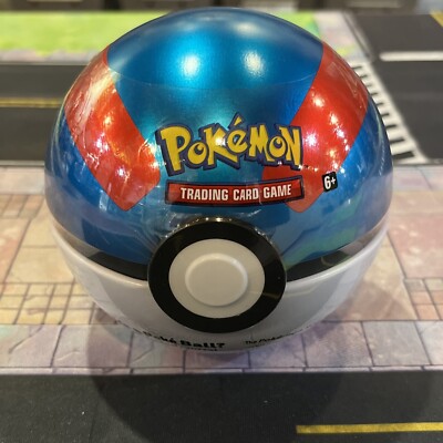 Pokémon TCG: Great Ball Tin - NEW FACTORY SEALED! 3 Pokémon TCG Boosters D23