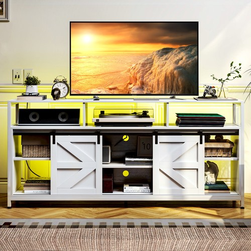 With Power Station Entertainment Center Tv Cabinet