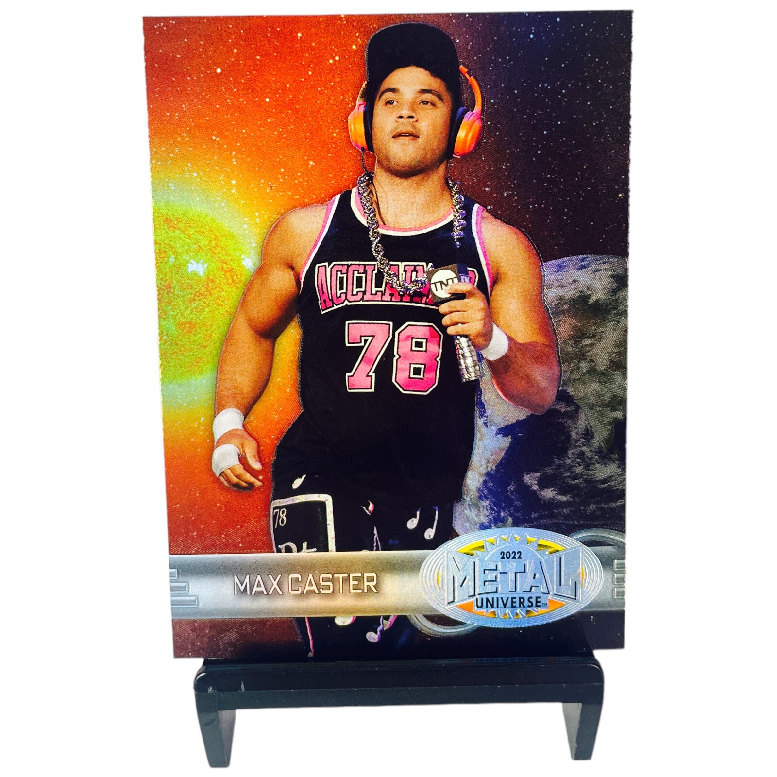2022 Skybox AEW Metal Universe MAX CASTER Retro Set Insert R-45 Wrestling Card