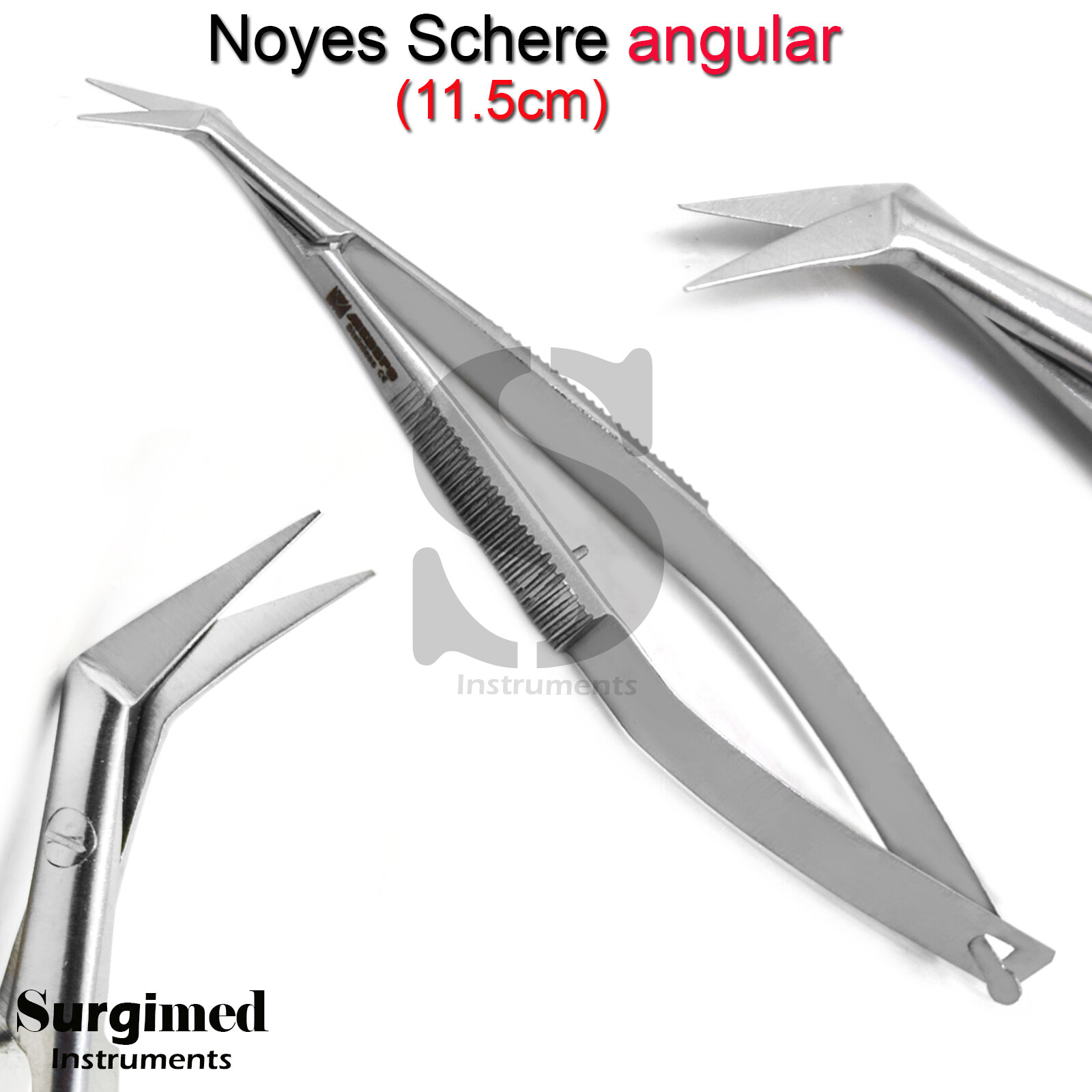 Mikro chirurgische Schere Noyes Frühling Castroviejo Ophthalmic Instrumente Neu