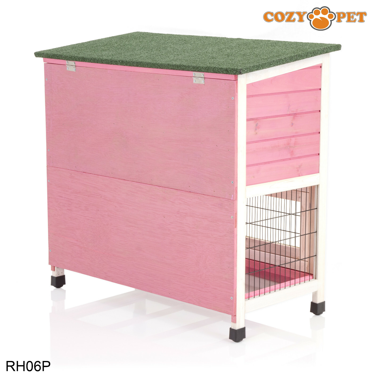 Rabbit Hutch 3ft by Cozy Pet Pink Guinea Pig Hutches Run Rabbit Ferret