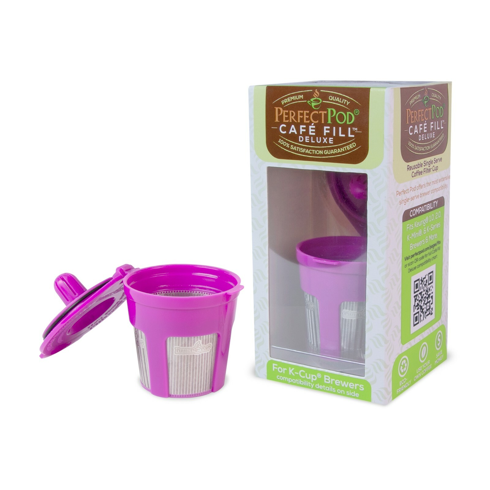 Perfect Pod Cafe-Fill Deluxe Reusable K-Cup for Keurig and Single Serve Makers