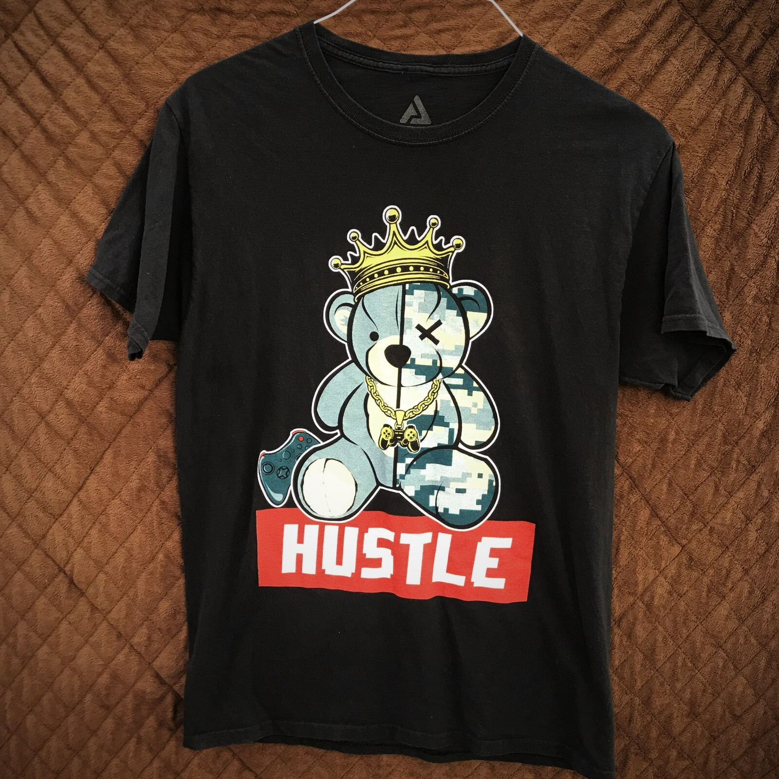 Hustle Bear T-shirt Men's Size M Medium Audio Council | eBay