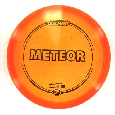 DISC GOLF DISCRAFT Z METEOR UNDERSTABLE MID-RANGE DRIVER 178g ORANGE HOLO FOIL