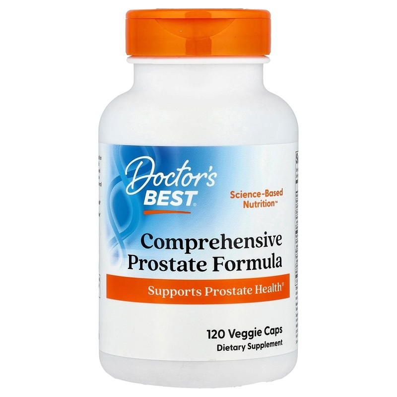 Doctor s Best Comprehensive Prostate Formula 120 Veggie Caps Gluten-Free,