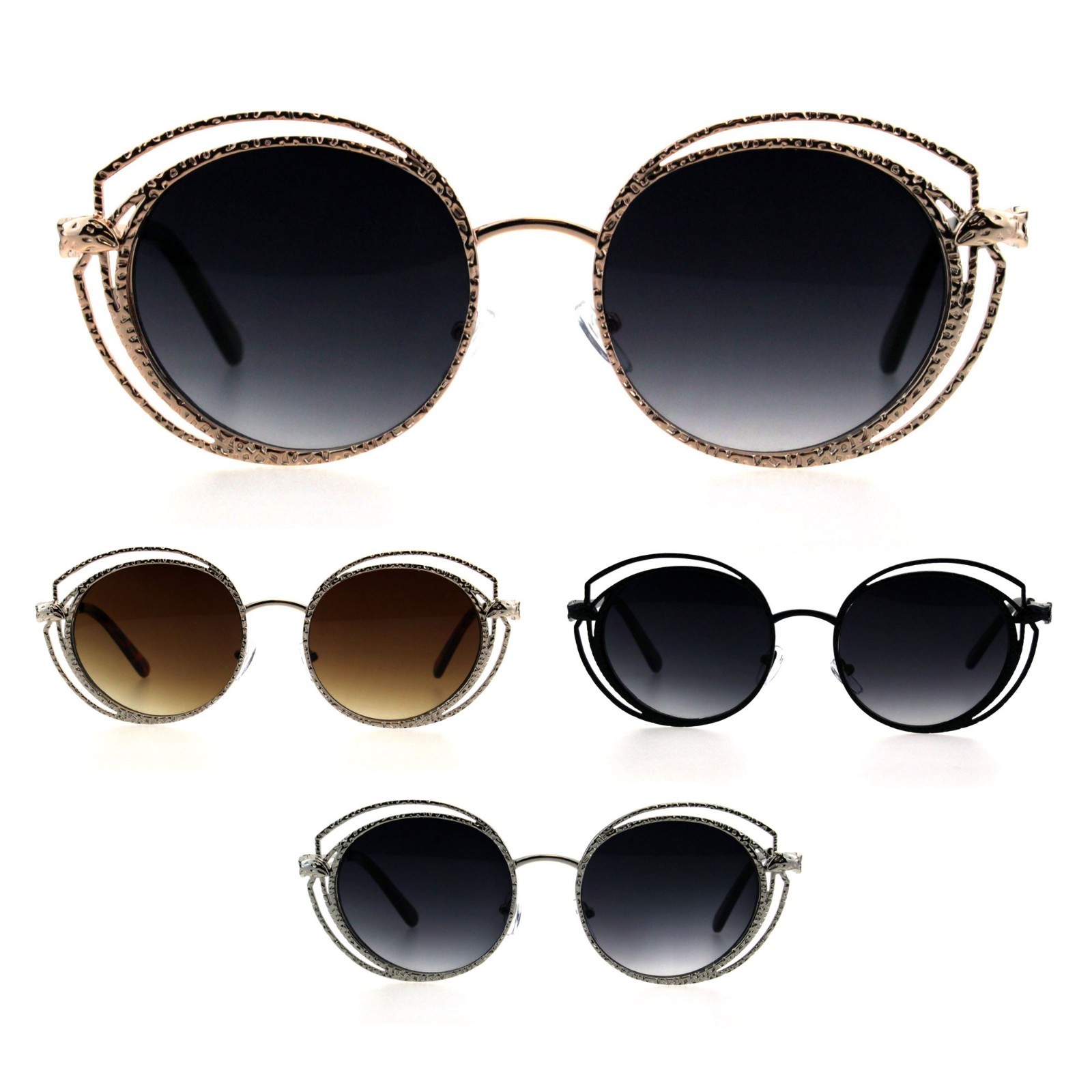 ♡0715♡ Womens Jewel Metal Work Frame 90s Butterfly Designer