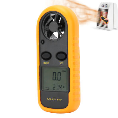 Wind Speed Meter Digital Anemometer Handheld Wind Temperature Measuring Inst HAO