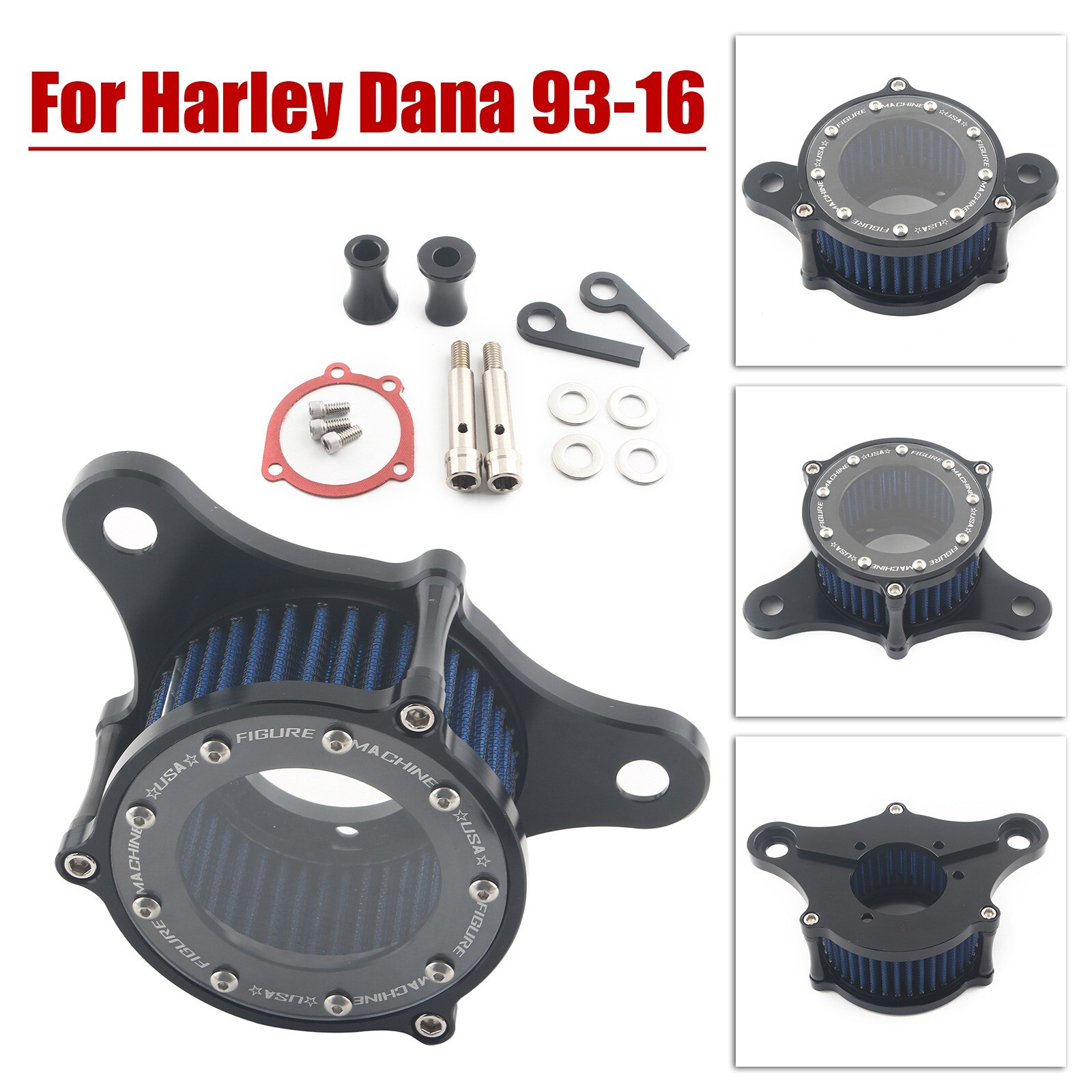 Clarity Air Cleaner Blue Intake Filter For Harley Dyna Electra