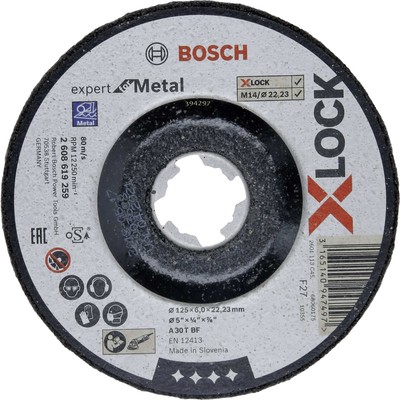 Bosch Expert for Metal A 30 T BF - Schleifteller - für Metall - 125 mm - X-LOCK