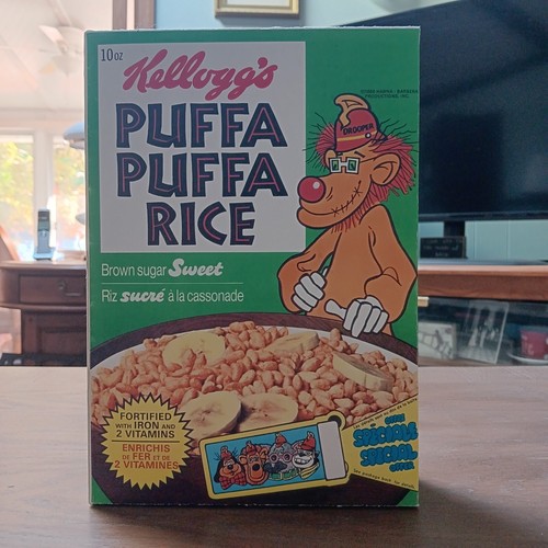1970 Banana Splits Puffa Puffa Rice REPRODUCTION Cereal Box