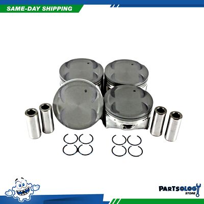 DNJ P193 Standard size Complete Piston Set For 11-16 Hyundai Kia 1.8L DOHC