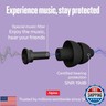 Alpine PartyPlug Concert Ear Plugs with 19dB Noise Reduction - Reusable Hearing Protection for Music Festivals, Raves and Live Events, Clear Sound Quality, Incl. 3 Tip Sizes (S/M/L), Black