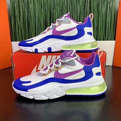 Nike Air Max 270 React Easter White Blue Mens Shoes CW0630-100 Size 9.5-11.5