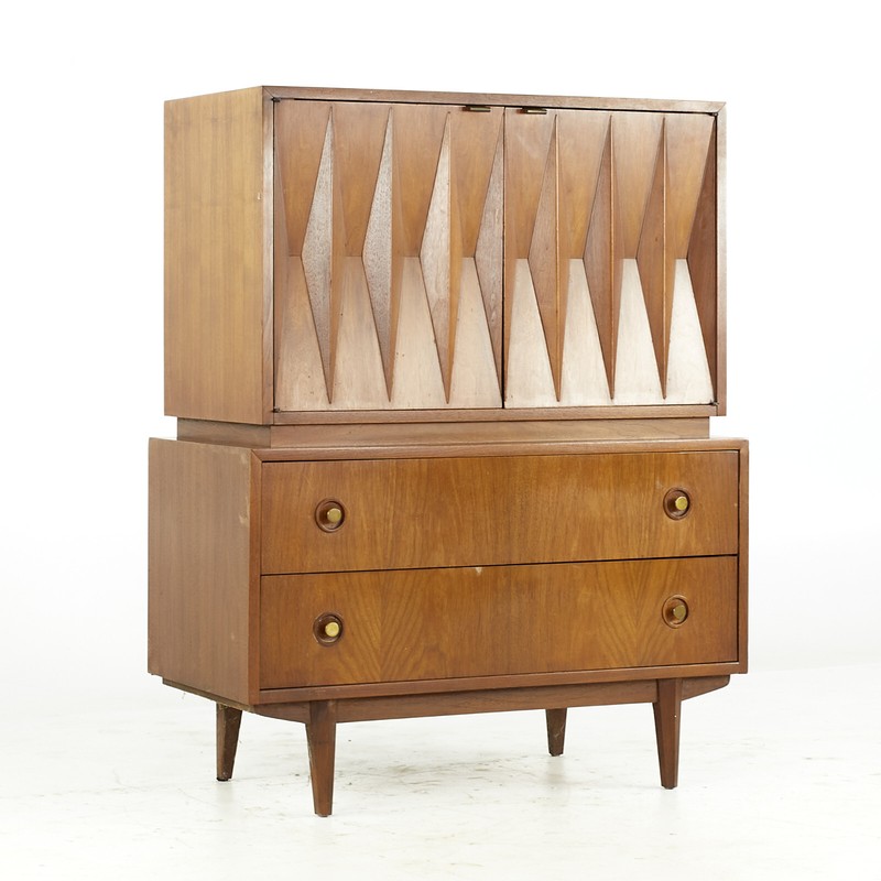 Albert Parvin for American of Martinsville Mid Century Walnut and
