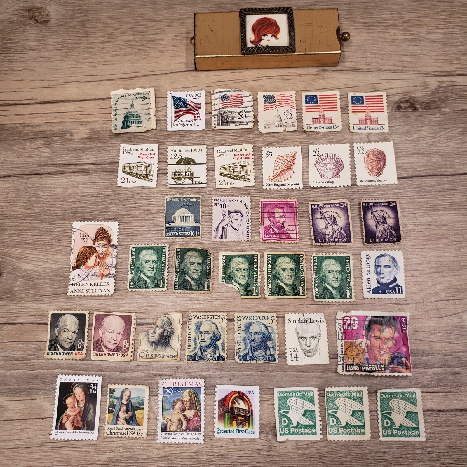Lot of (38) US Vintage Postage Stamp Collection Mixed | eBay