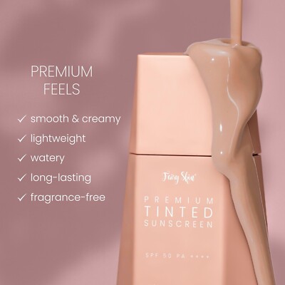 FAIRY SKIN BEAUTY  Premium Tinted Sunscreen SPF 50 ++++ 50g