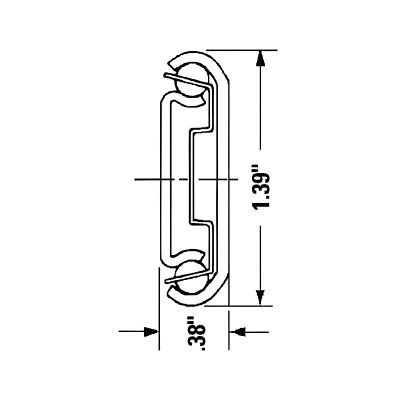 Accuride 2037-A Drawer Slide | Slides & Rails | 16L, 3/4 Ext, 50lb, Side Mount | 10-Pack