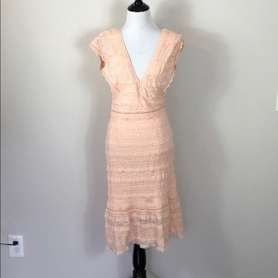 Foxiedoxie Makayla Flutter Trim Lace Dress